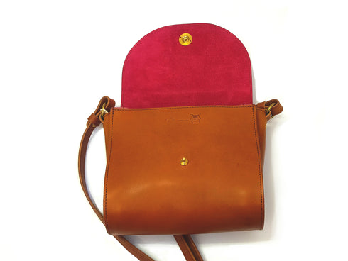 C/O. バイカラーレザーポーチ/Bicolor leather pouch